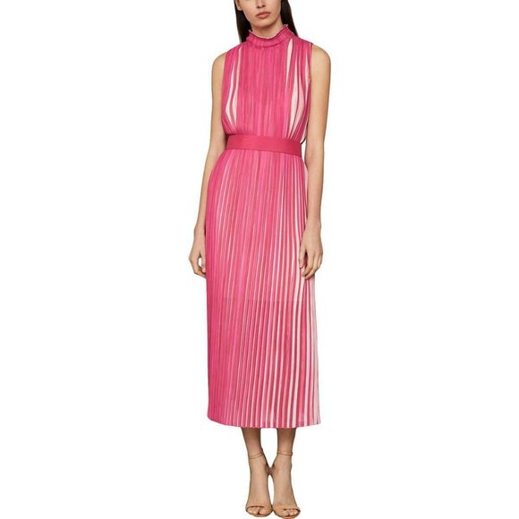 BCBGMaxAzria Dresses & Skirts - NWT BCBG Shutter Pleat Midi Party Cocktail Rose Pink Greek Goddess Dress XS $338